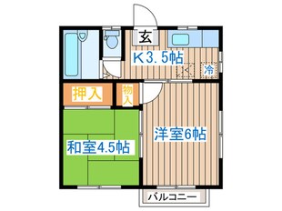 ポトスハイツの物件間取画像